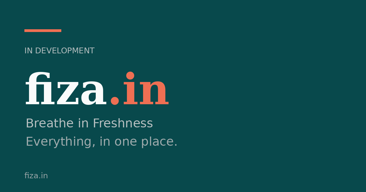 Link preview image for fiza.in